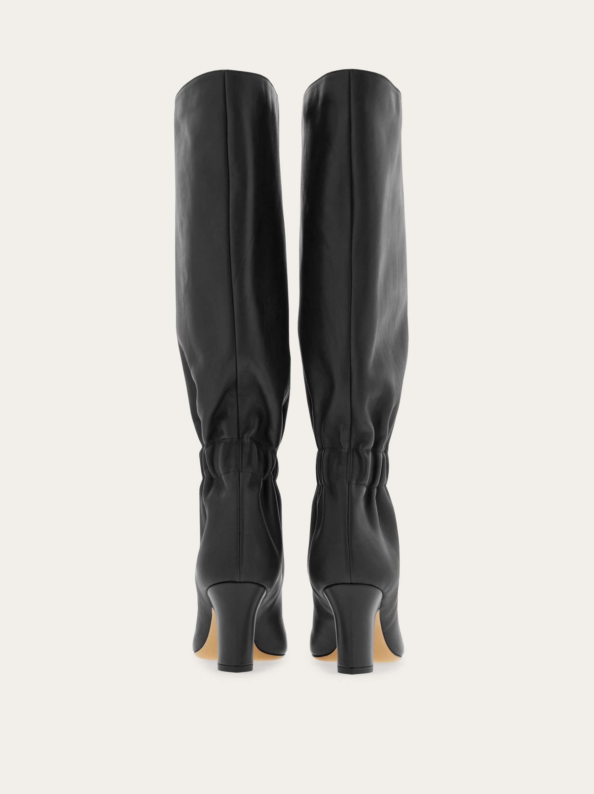 Ferragamo Knee boot with ruched detail - Image 3